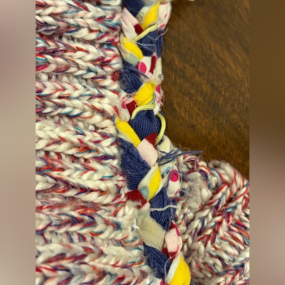 Desigual Chunky Multicolor Knit Y2K Style Turtleneck Long Sleeve Sweater Top - Picture 12 of 13